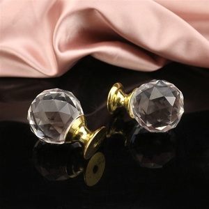 20 мм, Лидер продаж, хрустальные дверные ручки, стеклянные ручки для шкафа, Хрустальные Ручки для комода, оптовая продажа - Product Image 5