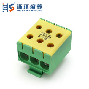 UTJ5-50-3 1000V 2 pali collegamento a molla morsetto in alluminio 750V 245A Din Rail montaggio uso industriale - Product Image 3