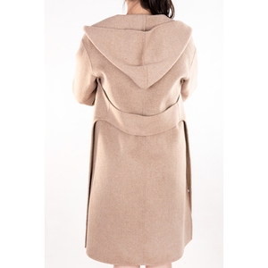 Manteau long pour femme, parka double face, en laine véritable et cachemire, avec capuche, style décontracté, hiver - Product Image 4