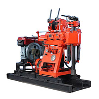 GK200 Perceuse rotative sur chenilles électrique portable Moteur diesel 220V Profondeur de forage de 200m pour moteur de pompe de forage de sol géologique