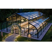 Carpa Transparente Comercial con Estructura de Acero para Eventos, Carpa de Boda con Paredes de Cristal, Atrio de Cristal para Fiestas, Carpa de Cristal en Venta