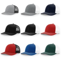 Gorras de Béisbol HN11 para Deportes al Aire Libre, con Malla de Algodón en la Parte Trasera, Color Negro y Blanco, Logotipo Personalizado, Gorra Trucker Veracap 112