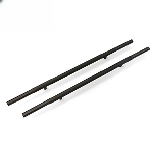 Manija de <span class=keywords><strong>Puerta</strong></span> Moderna Personalizada en Forma de T, de Acero Inoxidable 316, Color Negro Mate, para Entrada Principal de Vidrio Comercial, Juego Arquitectónico - Product Image 2