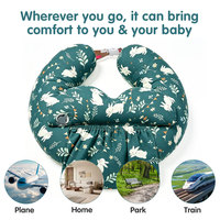 Coussin d'allaitement gonflable en forme de U pour bébé Portabuddy - Matériau TPU portable, 0-12 mois, capacité de charge de 50 kg, confortable pour l'allaitement