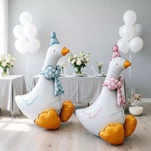 Palloncino in Foil 3D Opaco a Forma di Anatra/Oca Rosa Blu, Decorazione per Feste di <span class=keywords><strong>Compleanno</strong></span>, Festa della Mamma, Matrimoni, Baby Shower - Product Image 4