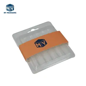 OEM Supplier Custom Double Printed Pre Clamshell Slide Blister Packing Plastic Roll Tray Blister Insert Card Packaging Box