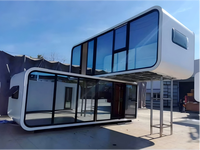 Maisonnette modulaire préfabriquée de 40 pieds, prête pour l'énergie solaire, certifiée AS Classe 1a, avec isolation EPS, pour l'Australie