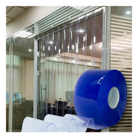 Rideaux en bande en PVC transparent standard de l'industrie Plat transparent de 2mm 1mm 5mm Épaisseur Traitement de moulage de coupe personnalisé disponible