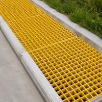 Revêtement de sol de construction de qualité supérieure, résistant au feu, antidérapant, léger, panneau de grille en FRP