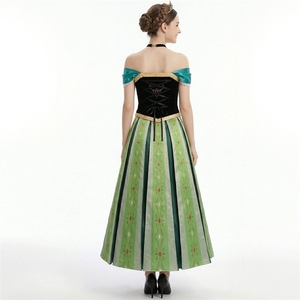 Costume da Principessa Frozen per Halloween, Abito da Incoronazione di Anna, Taglia S-XXL - Product Image 3
