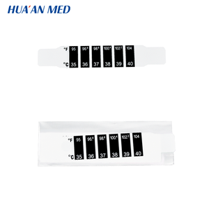 Hua an Med Clear che mostra strisce termometro sulla fronte del bambino a cristalli liquidi - Product Image 3