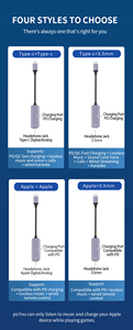 Adaptateur audio <span class=keywords><strong>jack</strong></span> 3,5 mm femelle vers USB-C mâle, blindage tressé, câble de téléphone répartiteur USB-C, vente en gros d'usine - Product Image 5