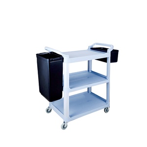 Chariot en plastique fort de nettoyage <span class=keywords><strong>d</strong></span>'hôtel avec les seaux <span class=keywords><strong>d</strong></span>étachables - Product Image 6