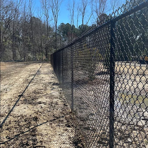 Chất lượng cao cấp trước sân Đen PVC tráng kim loại dốc sườn đồi 50x50mm Chuỗi liên kết hàng rào mạ kẽm hàng rào dây kim cương - Product Image 3