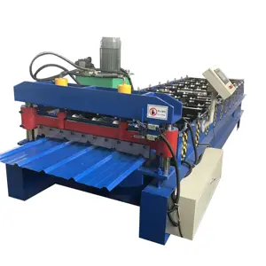 High Speed Low Price Cold Press IBR Trapezoid Roof Metal Panel Roll Forming Machine