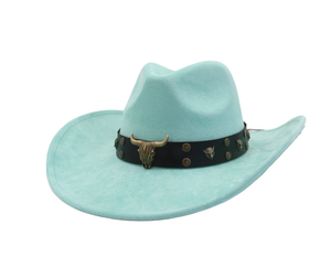 CL4106 Whosale New Pink Crystal Cowboy Hat Mexico Jazz Hommes Femmes Various Color Party - Product Image 2