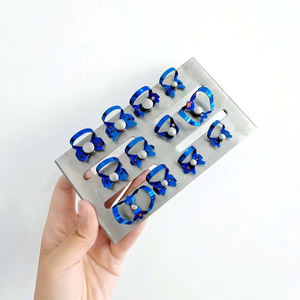 Juego de 12 abrazaderas y bandejas de goma <span class=keywords><strong>dental</strong></span> de acero inoxidable - Product Image 2