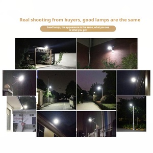 Lampu Taman LED Tenaga Surya Aluminium Tahan Air IP65 24W 5000K Cahaya Siang Hari Baterai Lithium Garansi 3 Tahun 9 Jam - Promo Terbaru - Product Image 4