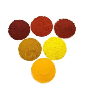 Iron Oxide Yellow Pigment (Fe2O3) Ink Pigment and Colorant for Paint for Chrome-Green Colored Brick Building Ceramics