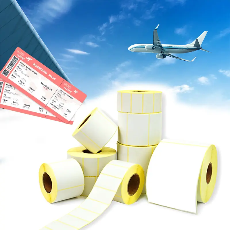Carta stampata su stampa termica in cartone Filght biglietto aereo carta carta d'imbarco biglietto aereo per la compagnia aerea