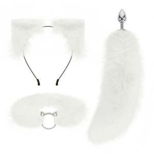 Hete Verkoop Comfort Materiaal Sexy Kunstbont Anale Plug Dieren Goedkope Nep Cosplay Fetisj Vrouwelijke Bondage Vossenstaart - Product Image 5