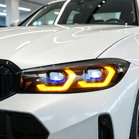 Ensemble de phares LED KGKB pour BMW Série 3 G20 G28 I3 M3 2023-2025, style laser, double couleur, DRL à commutation, Plug and Play