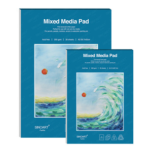 Bloc <span class=keywords><strong>de</strong></span> papier pour techniques mixtes SINOART personnalisé, 200 g/m², relié à la colle, bloc <span class=keywords><strong>de</strong></span> papier aquarelle, bloc <span class=keywords><strong>de</strong></span> dessin, bloc <span class=keywords><strong>d</strong></span>'<span class=keywords><strong>artiste</strong></span> pour techniques mixtes, <span class=keywords><strong>carnet</strong></span> <span class=keywords><strong>de</strong></span> <span class=keywords><strong>croquis</strong></span> - Product Image 1