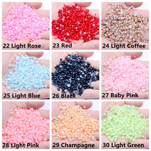 Nouveau style, 6 mm, 1000 pièces, nombreuses couleurs, strass en résine à coller, demi-plats, perles pour vêtements, robes, bricolage, scrapbooking - Product Image 5