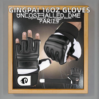 Guantes Profesionales GINGPAI de Microfibra de 16oz para MMA, para Hombres y Mujeres, Personalizados para Sanda, Muay Thai y Entrenamiento Práctico