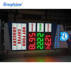 De gas de pie estación electrónica pilón signo junta de energía solar publicidad estación de gas Pilar de señalización - Product Image 2