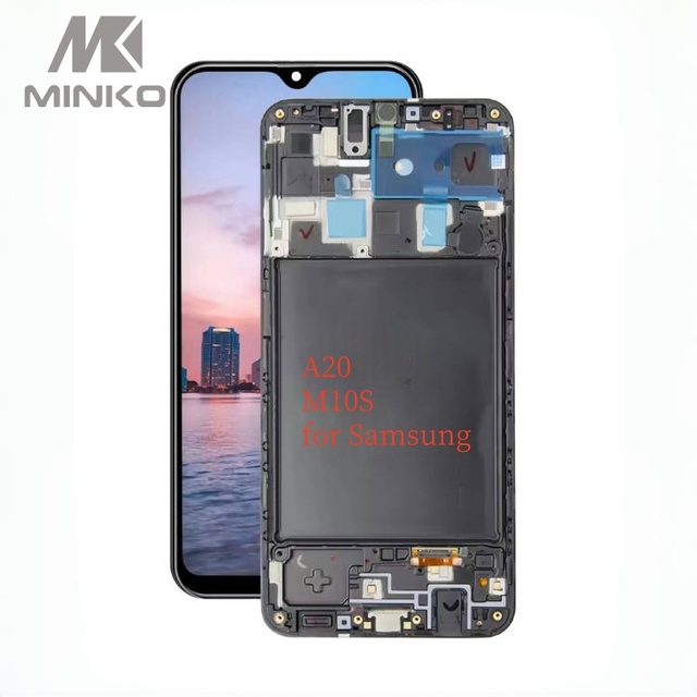 Original Super AMOLED LCD Screen Display Module for Samsung for Galaxy A20/M10S Mobile Phone LCDs Frame