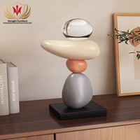 HJ HOME Lampe de table échantillon de luxe de forme irrégulière Décoration d'hôtel Salon Cabinet Art Ornement Présentoir de table