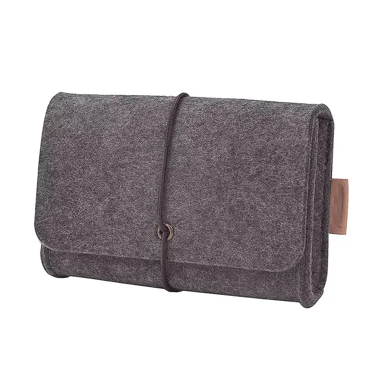 felt Storage Case Bag Accessories Organizer for Laptop Mouse Power Adapter Cables Computer Electronics Cell Phone Accessories