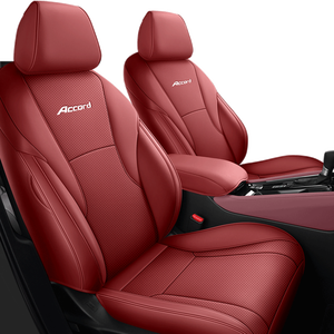 Personalizzato per Honda Accord 11a generazione di 2014 2025 Set completo coprisedili in pelle rossa impermeabile protezione per seggiolini <span class=keywords><strong>auto</strong></span> - Product Image 2