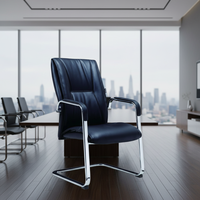 Foshan Chaise de bureau pivotante moderne de 200kg Mobilier de visiteur de qualité avec matériau en cuir synthétique pour salles de réunion Bureaux
