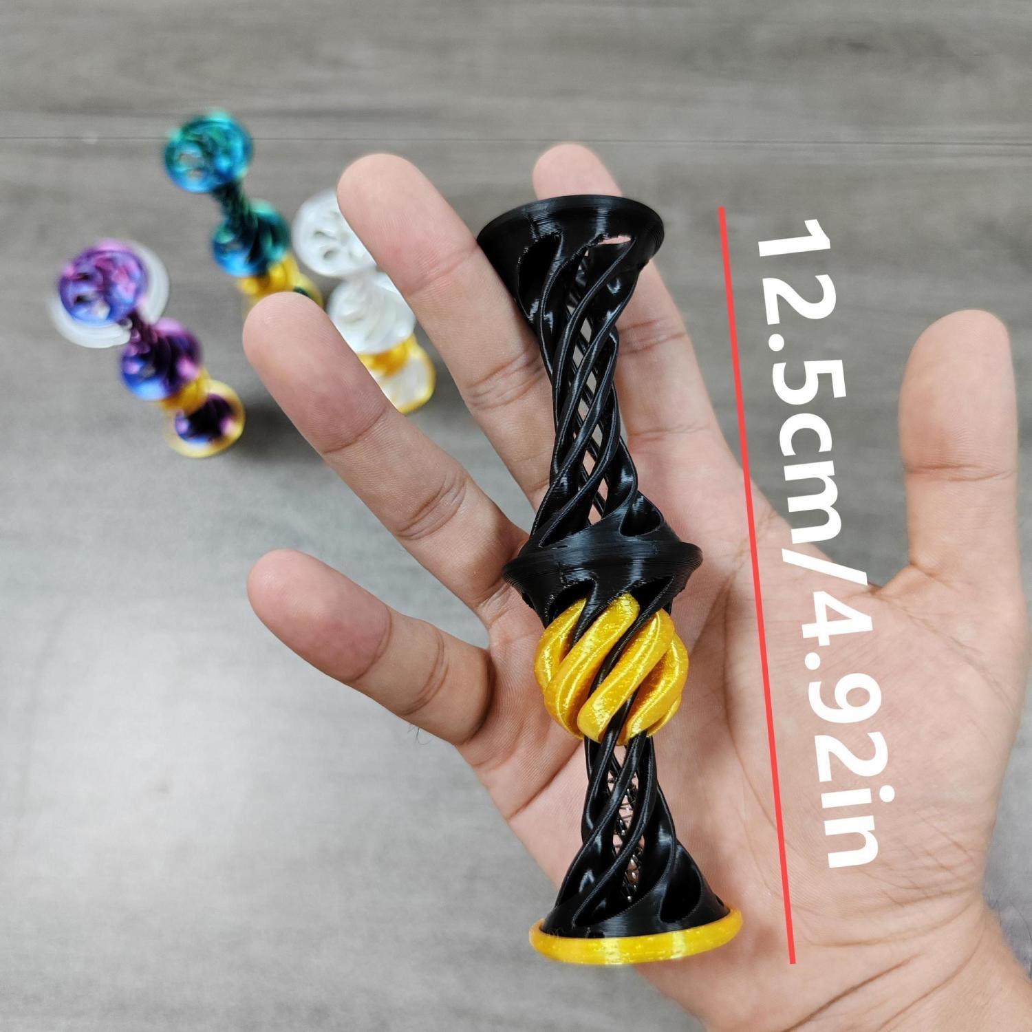 3D Printed Spiral Cone Fidget Spinner Funny Desk Plastic ABS Toy Stress Relief Impossible Cone Desktop Deco Custom