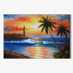 Pinturas al Óleo de Paisajes Rurales de Alta Calidad, Pintadas a Mano, en Lienzo, Decoración de Pared - Product Image 1