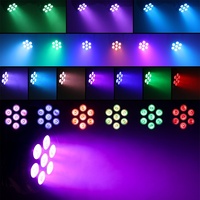 Mini Cabeza Móvil de Luz LED RGBW 4 en 1 de 7x10W, Aleación de Aluminio, Iluminación de Escenario para Discoteca, Control DMX512 para Fiestas, DJ, Conciertos y Eventos
