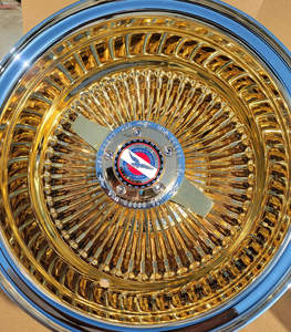 Jantes chromées à rayons <span class=keywords><strong>Lowrider</strong></span> 13x7 100, lot de 4 avec adaptateur - Product Image 5