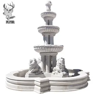 Wholesale Large Size Garden Outdoor Marble Water Fountain Granite 3 Tier Decorative Stone For Sale