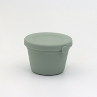 Boîte à lunch ronde en silicone de qualité alimentaire, compatible micro-ondes, sans BPA, boîte à lunch pour enfants