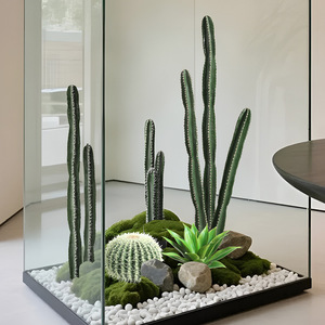 <span class=keywords><strong>Cactus</strong></span> artificiel décoratif d'intérieur, plante tropicale éternelle, PU, faux, écologique, toucher naturel, type arbre, décoration - Product Image 3