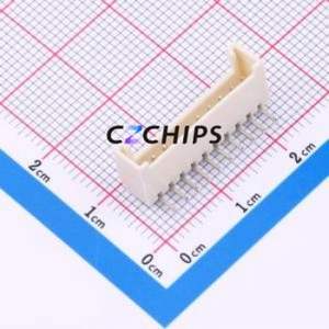 WAFER-HY2.0-10PWZ-Y62 Wire-to-Board Pin Header Bent Lead Through Hole,P=2mm Connector 1x10P 2mm Right Angle Insert HY - Product Image 1