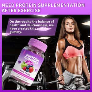 Excelente precio Proteína Gummies Biotin Candy Vegan Muscle Support Suplemento High Protein Muscle Gain Gummy - Product Image 6