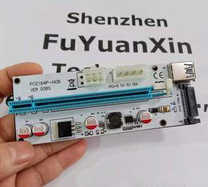 VER 008S Express Riser Card 3 Trong 1 4 Pin 6 Pin <span class=keywords><strong>SATA</strong></span> <span class=keywords><strong>Molex</strong></span> Nguồn Cung Cấp <span class=keywords><strong>PCI</strong></span>-<span class=keywords><strong>E</strong></span> <span class=keywords><strong>PCI</strong></span> 1x Đến 16x Với Đèn LED - Product Image 4