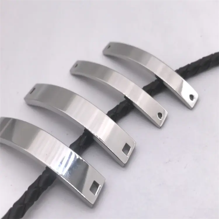 Factory Bracelet Making Jewelry Diy Connectors Accessories Blank Custom Logo Stainless Steel Bar Charm Pendant