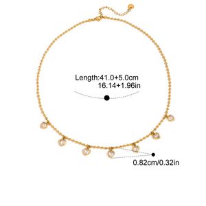 Impermeabile in acciaio inox placcato oro moda gioielli da donna Micro Cubic Zirconia Cz Marquise Eye Lariat Y collana lunga - Product Image 4