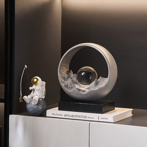 Éxito de Ventas Transfronterizo: Estante para Vinos de Diseño de Lujo con Inspiración Montañesa, para Sala de Estar y Dormitorio, Artesanía en Resina - Product Image 4