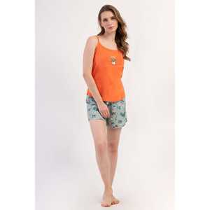 กระโปรงทรงโอวัลผ้าซาตินคอตตอนสำหรับผู้หญิง พร้อมสายรัดลายพิมพ์ฟิตเนส เสื้อท่อนบนทอผ้าทรงสั้นเข้ารูปสำหรับฤดูใบไม้ร่วง - Product Image 4