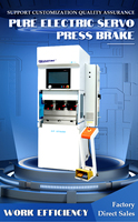 MIHARTING Mini plieuse de tôles électrique à barre de torsion servo CNC entièrement automatique, moteur 5,5 kW, table de travail 600 mm, stable